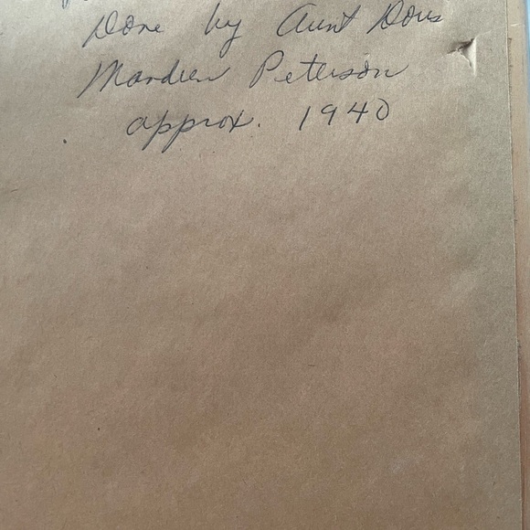 Vintage Vogart Colonial Sampler God Bless Our Home Embroidered Cross Stitch 1940 - Picture 4 of 4